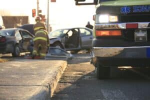 Ambulancia Escena del Accidente