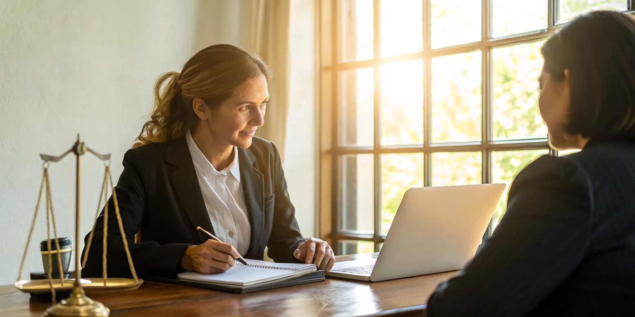 Best car accident lawyer reviewing a settlement negotiation strategy with a client.
