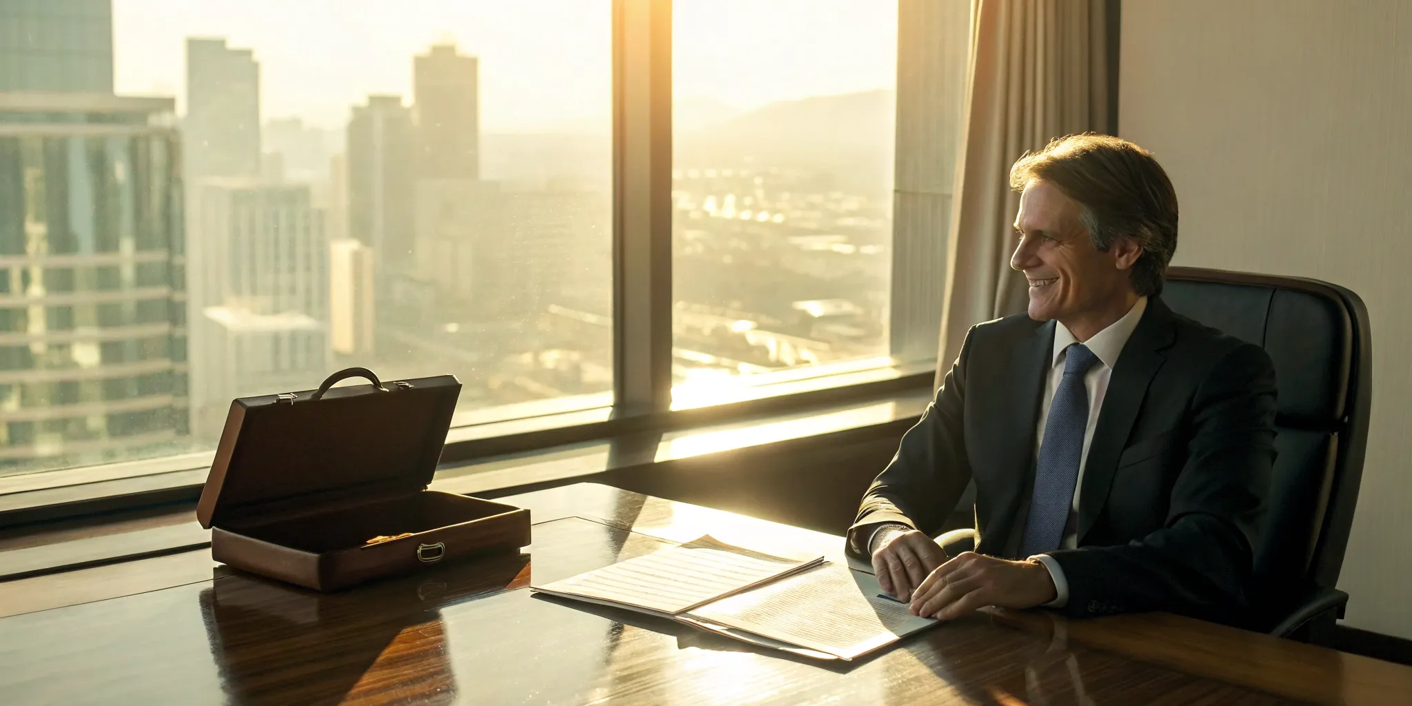 An attorney from a commercial truck accident law firm reviews a complex case.